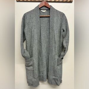 Boden Gray Women's Wool Alpaca Blend Open Front Cardigan Sweater Size Small
